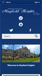 Mobile Screenshot of mayfieldheights.org